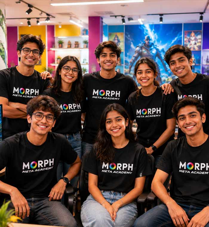 Morph Meta Academy Chandigarh campus, students and creative projects